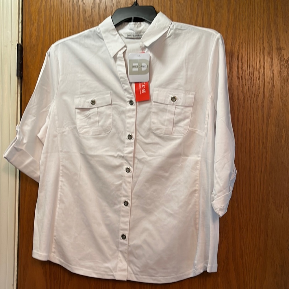 NWT, white blouse